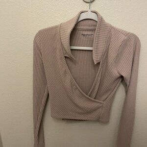 Abercrombie & Fitch Long sleeve cross sweater